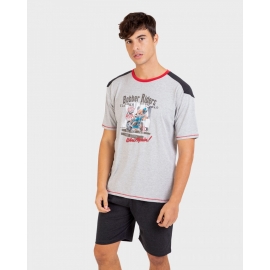MASSANA  PIJAMA HOMBRE M/C  P/C P211321  GRIS   T.XXL