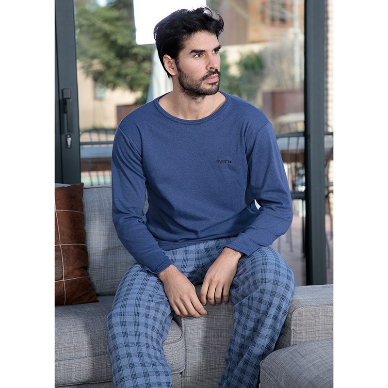 MUSLHER  PIJAMA HOMBRE M/L     ART.225648  C. MARINO   T. L