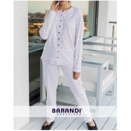 BARANDI PIJAMA MUJER ABIERTO INV CLASS22-1 ALG BL/ESTR T.L/G