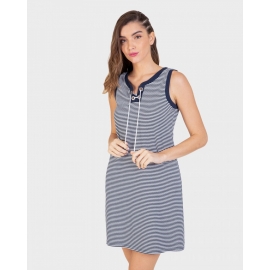 MASSANA  VESTIDO  PLAYERO  T/R MARINO BII  L217444  T.L/G