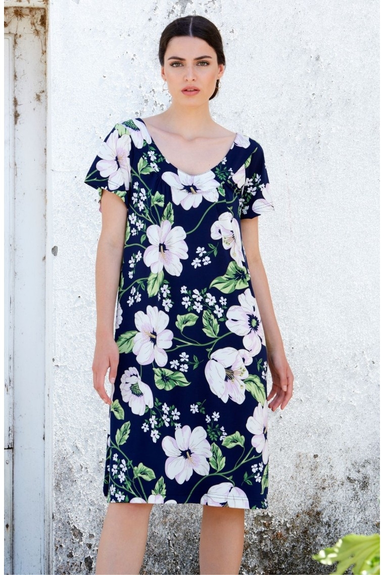 BELTY  VESTIDO  M/C   22V-1019Y -66  C.ESTAMP./FLORES   T. 3XL