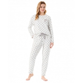 LOHE  PIJAMA MUJER  M/L  P/L  INVIERNO   Y 231142  C.LUNARES  T.M