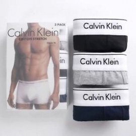 CALVIN  KLEIN  BOXER  PACK/3  NEGR/AZU/BERE  000NB2380A  T.L