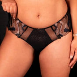 CHANTELLE CULOTTE ENCAJE C19J40-011 NEGRO/DORADO T.44/L/G