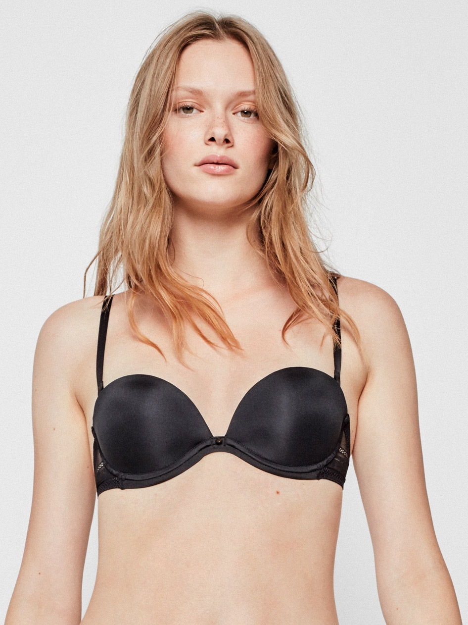 GISELA SUJETADOR MULTIPOSICIONES 1/0344 PUSH UP NEGRO T.90/B