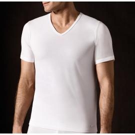 KLER CTA HOMBRE M/C CUELLO PICO ALG BLANCA 88352 T.XL