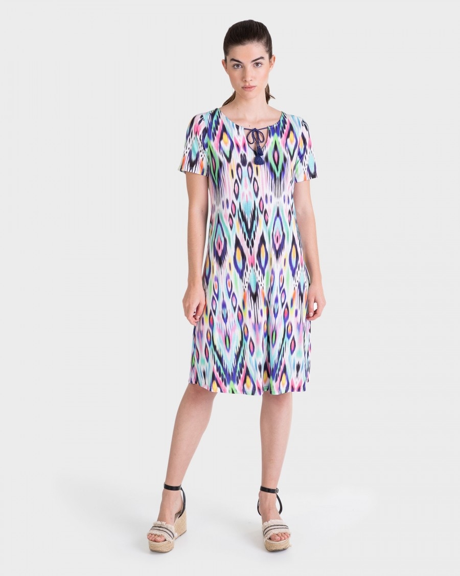 MASSANA VESTIDO M/C PLAYERA  L237402   C. ESTAMPADO  T. L