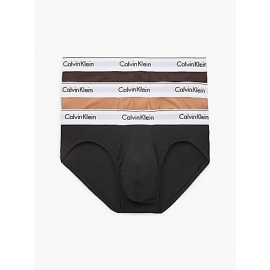CALVIN  KLEIN  SLIP  PACK/3  MARRON/GRIS/NEGRO/  000NB3342  T.XL