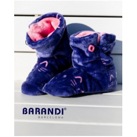 BARANDI  BOTAS DE CASA  MUJER  MISHI -BO C.AZUL T. L