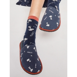 GISELA  ZAPATILLAS  DE CASA  2/50031A  AZUL /SNOOPY  T.37/38